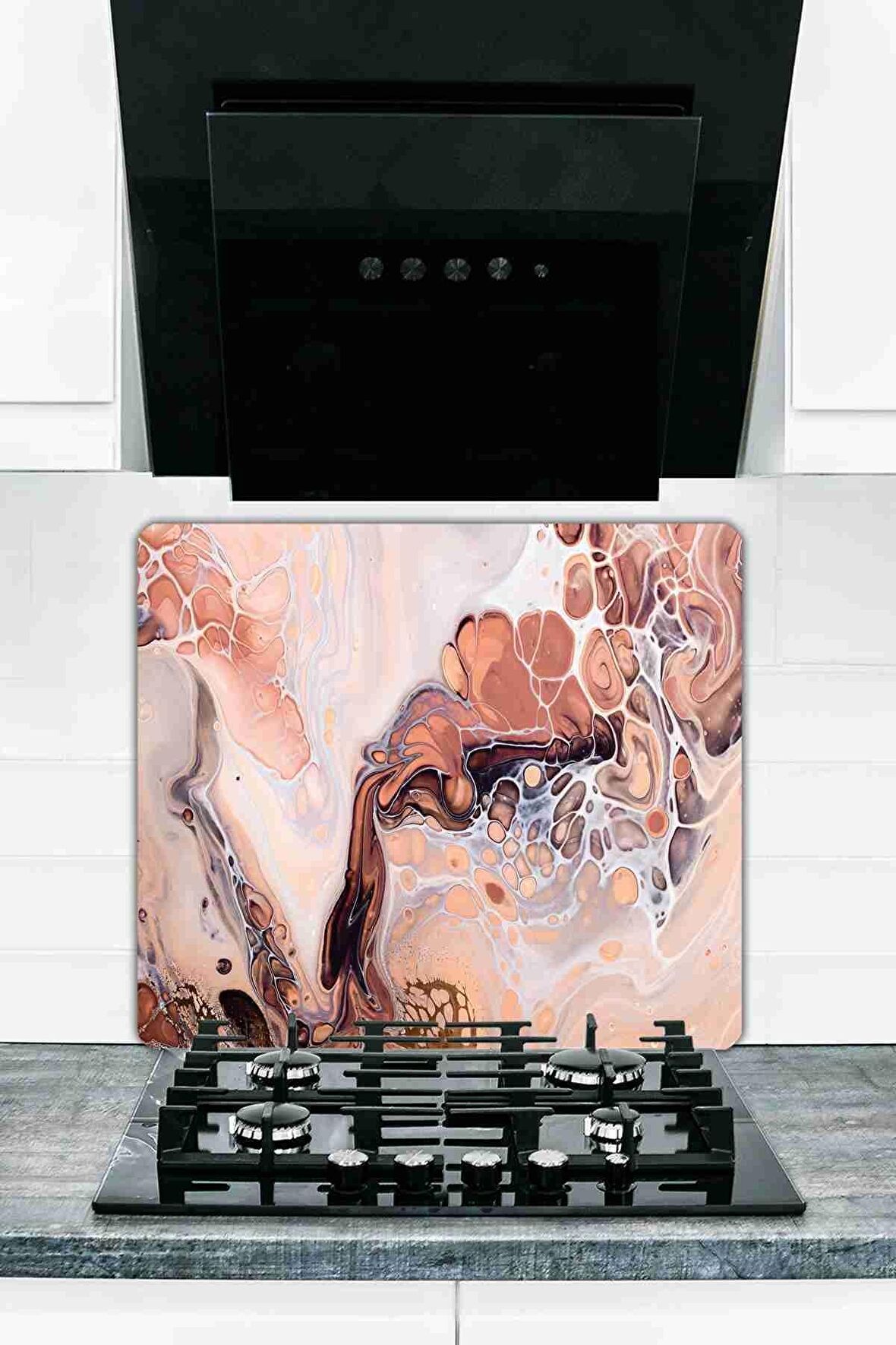 Model 31 Cam Ocak Koruyucu Ve Cam Kesme Tahtası 50 cm X 56 cm Tek Parça