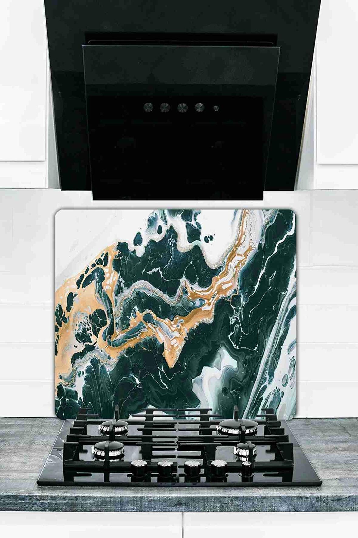 Model 33 Cam Ocak Koruyucu Ve Cam Kesme Tahtası 50 cm X 56 cm Tek Parça