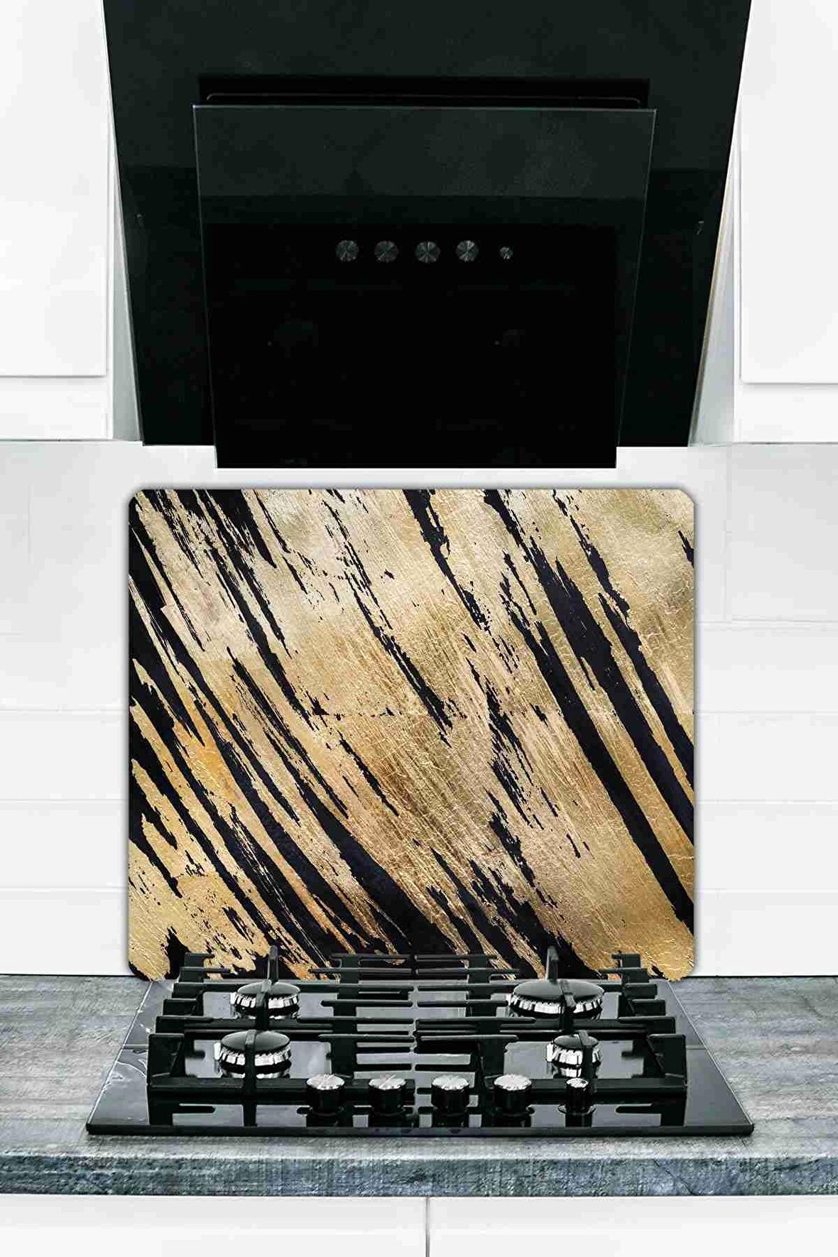 Model 35 Cam Ocak Koruyucu Ve Cam Kesme Tahtası 50 cm X 56 cm Tek Parça