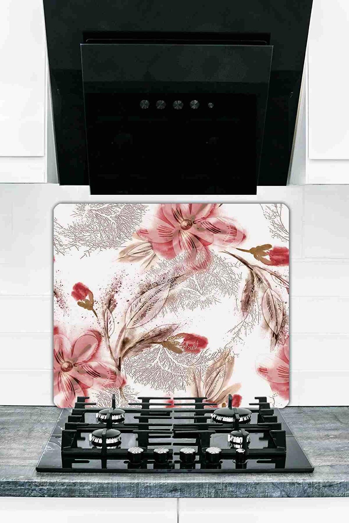 Model 40 Cam Ocak Koruyucu Ve Cam Kesme Tahtası 50 cm X 56 cm Tek Parça