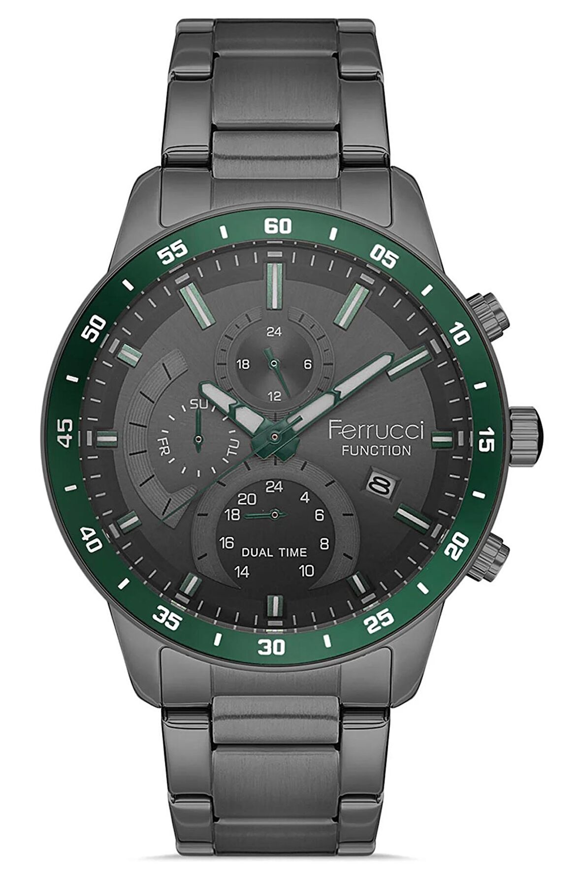 Erkek Spor Kol Saati Çelik Kasa Çelik Kordon Su Geçirmez Takvimli Fonksiyon İç Fonksiyonlar Aktif Çalışır 2 Yıl Garantili