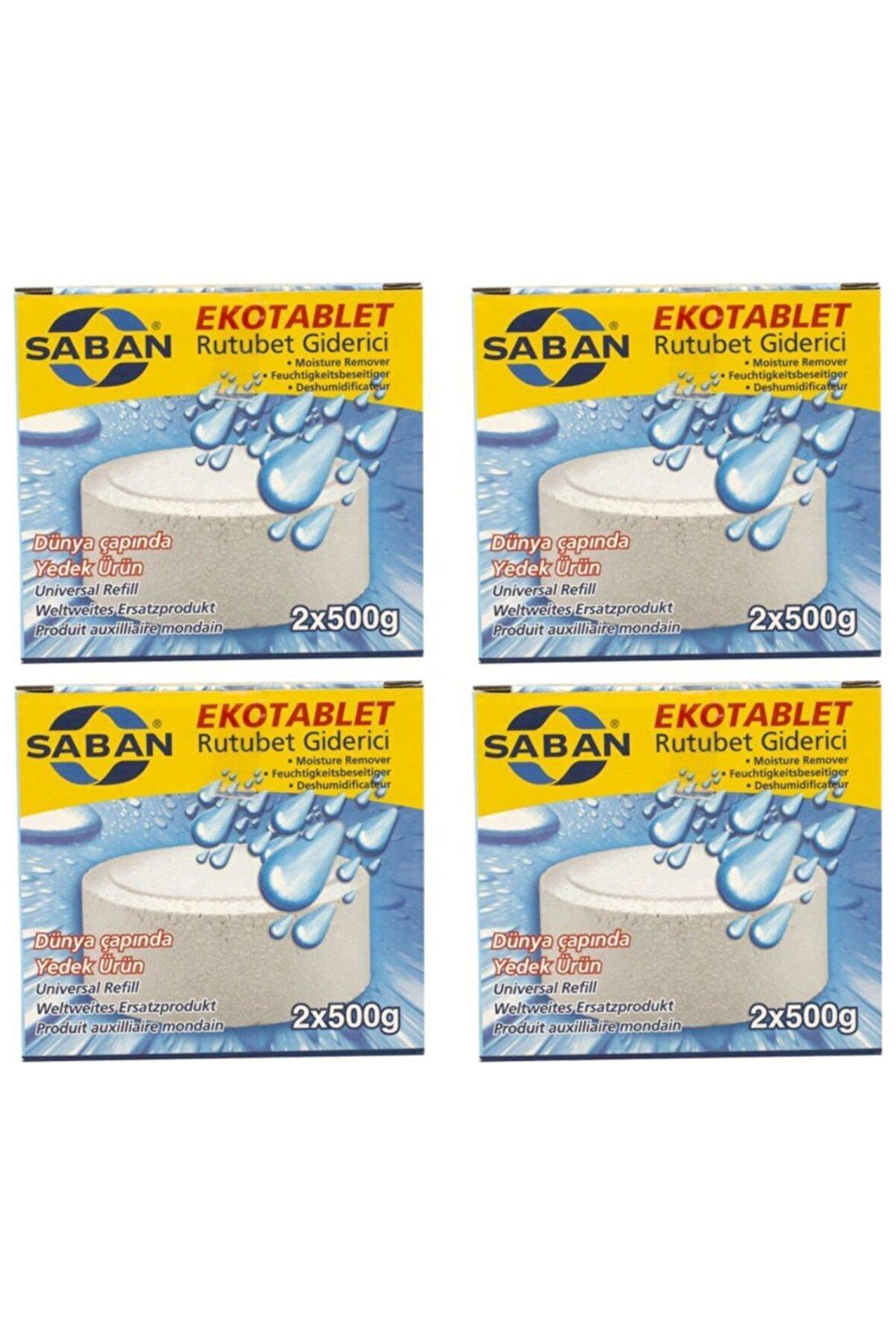 4 Adet 2x500 gr Nem Alıcı Rutubet Giderici Yedek Tablet Natural