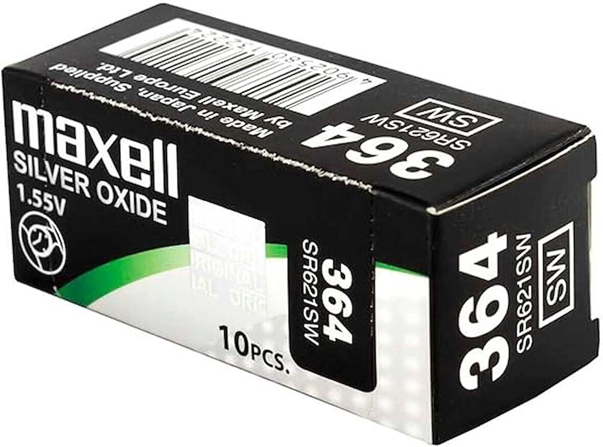  Maxell 364 saat pili SR621SW