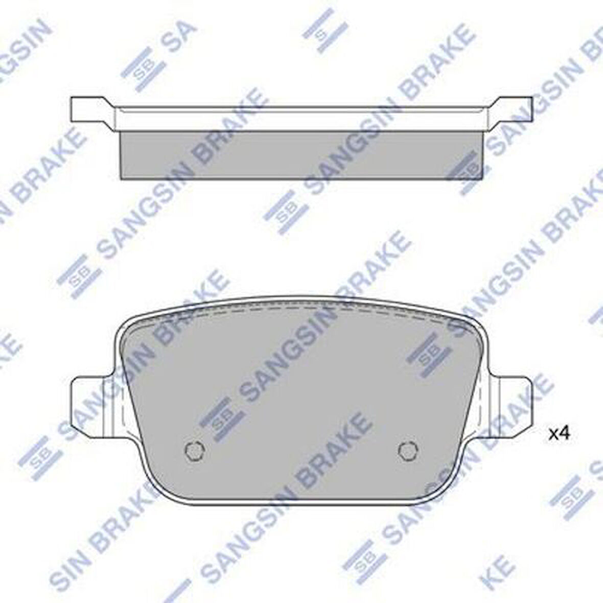 Sangsın Sp2101R Fren Balatası Arka Freelander 2 L359 Mondeo 4 Focus 2 Galaxy 2 S-Mavolvo S80 V70 Xc70