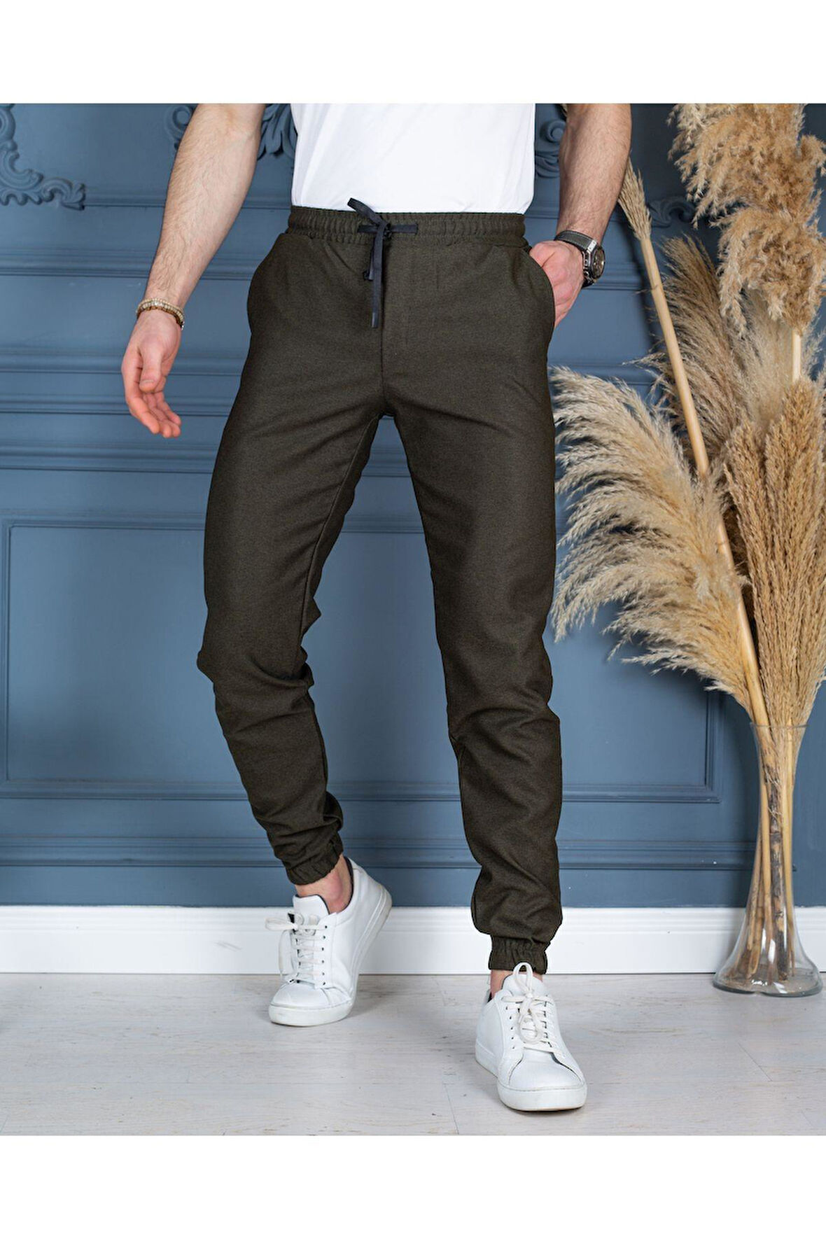 Jogger Pantolon Bel ve Paça Lastikli İnce Yazlık PNT731