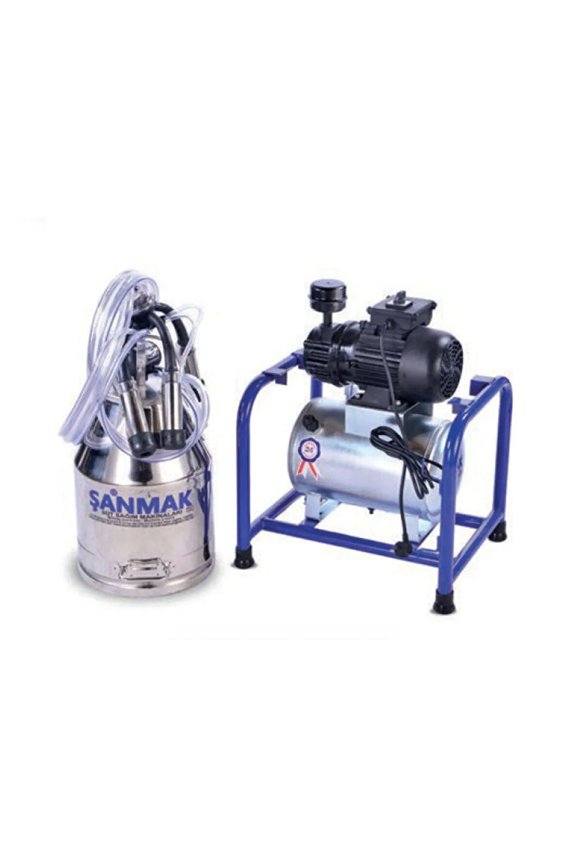 Yarı Sabit Tek Güğüm Tek Sağım Süt Sağma Makinası (Paslanmaz)