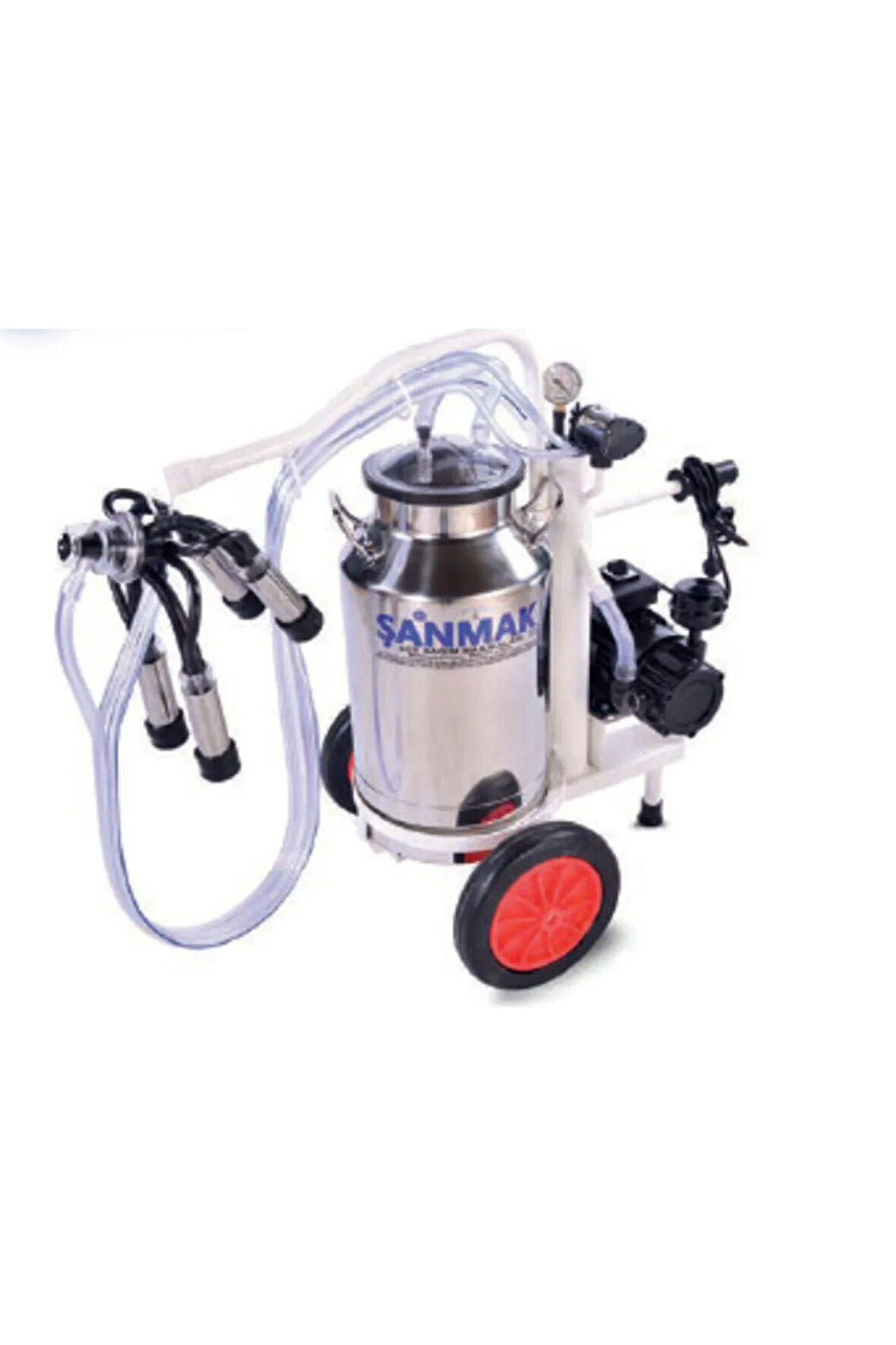 Mini Tek Sağım Süt Sağma Makinası (Tek Güğüm - Paslanmaz)