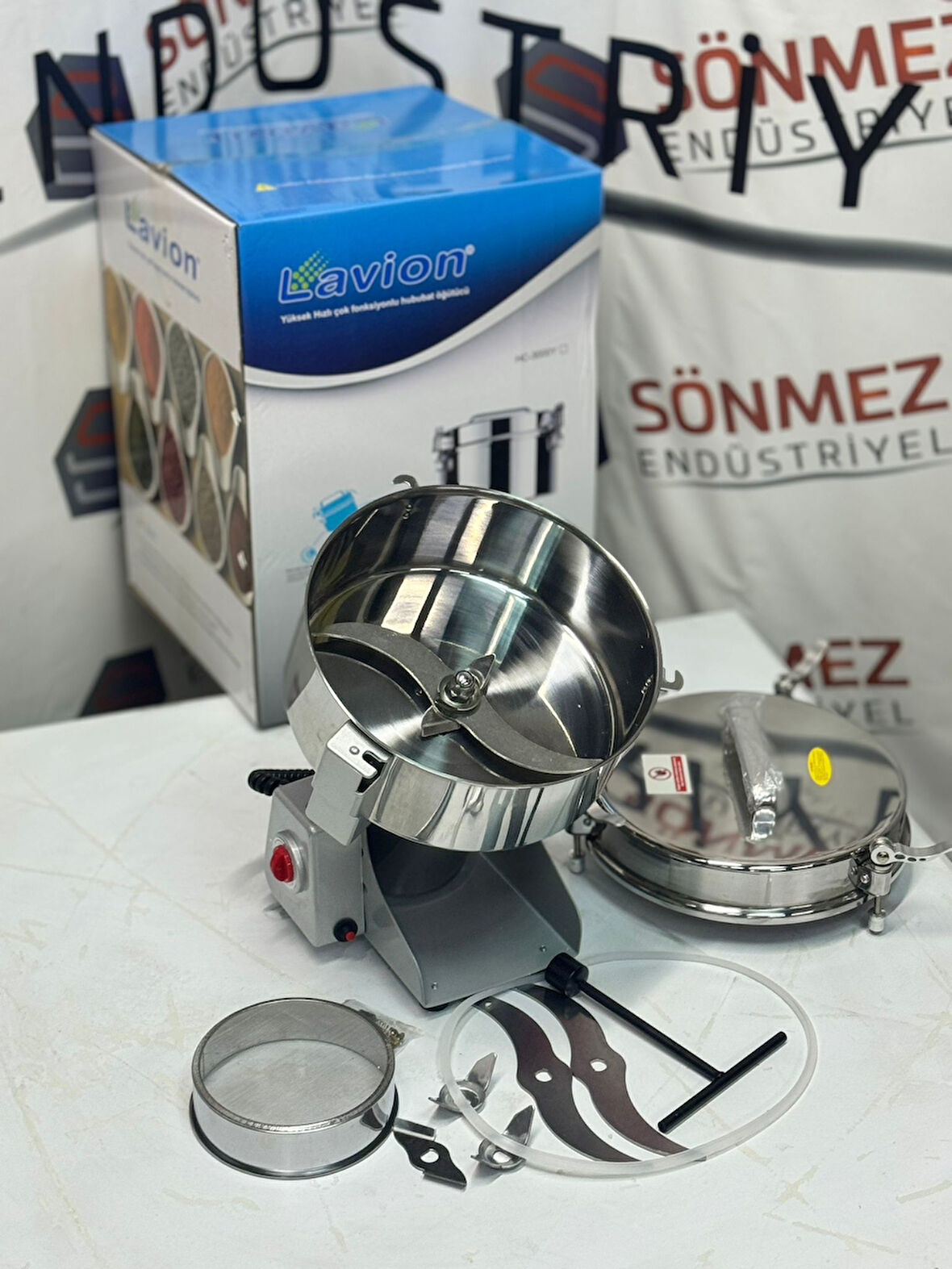 Lavion Bitki Baharat Tarhana Aktar Öğütme Makinesi 3 Kg Yüksek Kapasite