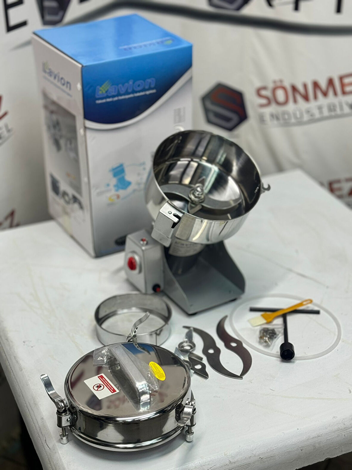 Lavion 1500 Gr Tarhana Baharat Pudra Şekari Öğütme Makinesi Yüksek Devirli