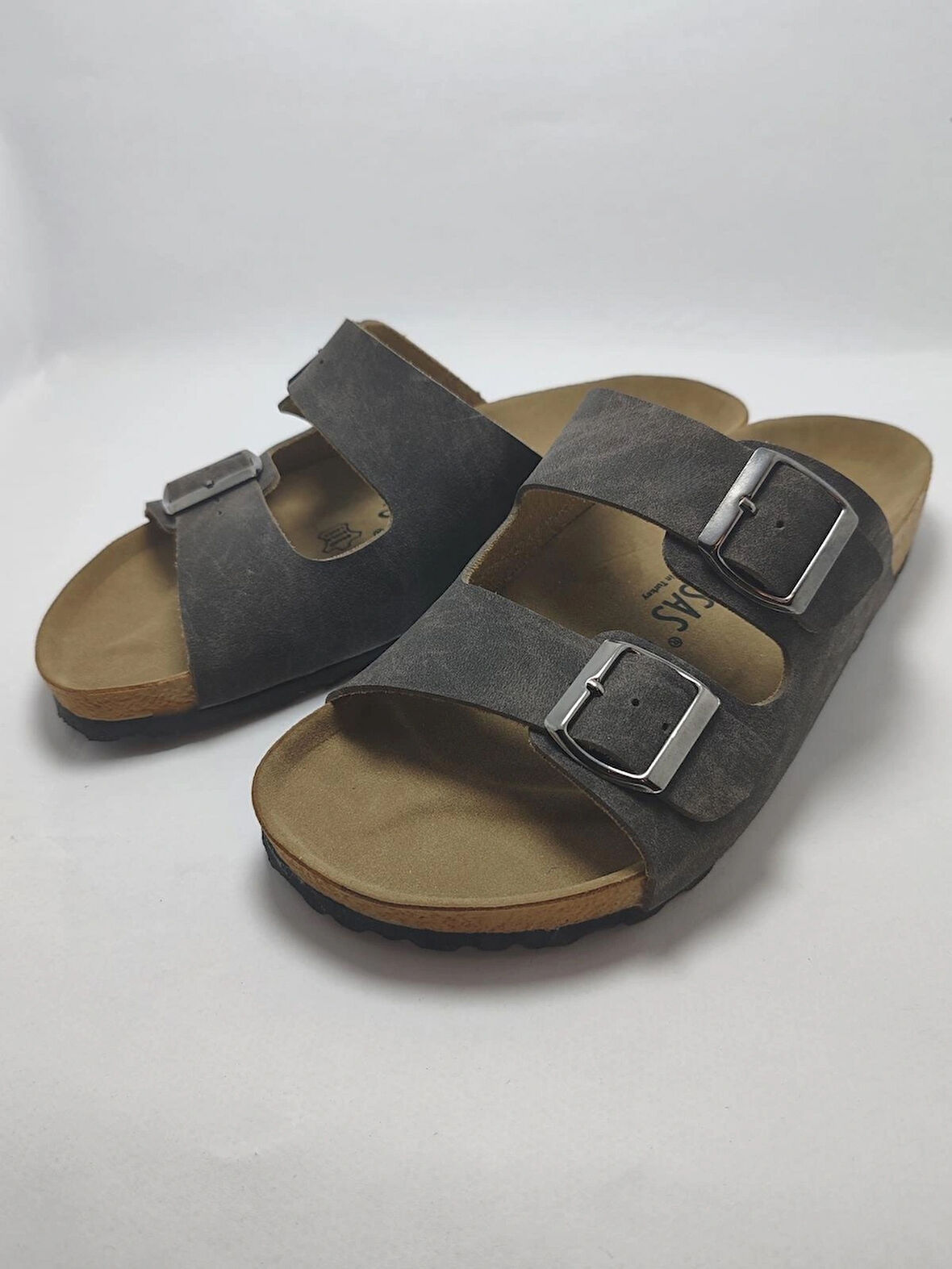 Mantar Taban Birkenstocks Arızona Leolı Nl Modeli Çift Tokalı Ortopedik Terlik