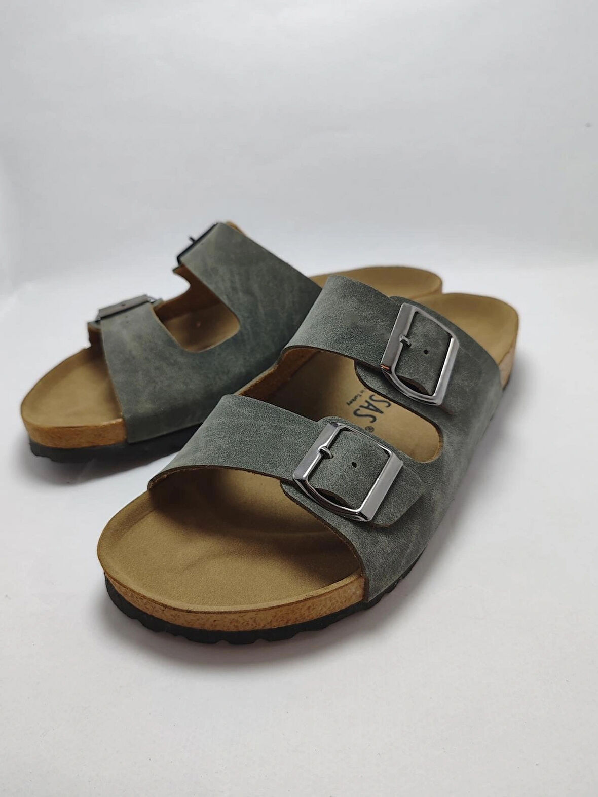 Mantar Taban Birkenstocks Arızona Leolı Nl Modeli Çift Tokalı Ortopedik Terlik
