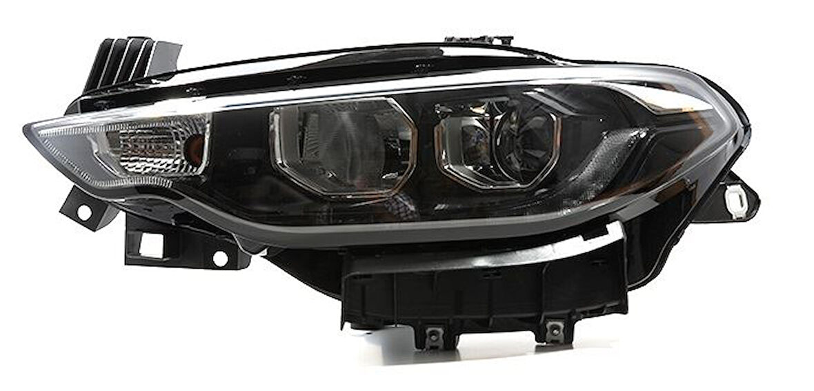 Far Ledli Mercekli Motorlu Sağ Fıat Egea 2015- Siyah (1 Ad )