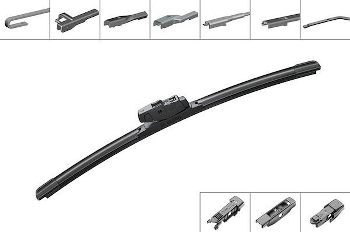 Silecek Süpürgesi Muz Aeroeco Tek Ae400 400Mm  (4 Aparatlı) Üniversal(Bos3397015576)