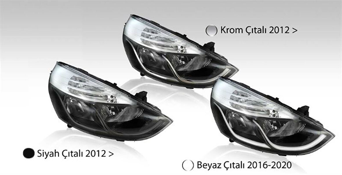 Far Krom Çıtalı Motorlu Sol Renault Clıo Iv Hatcback/Grandtour (2012-2020)