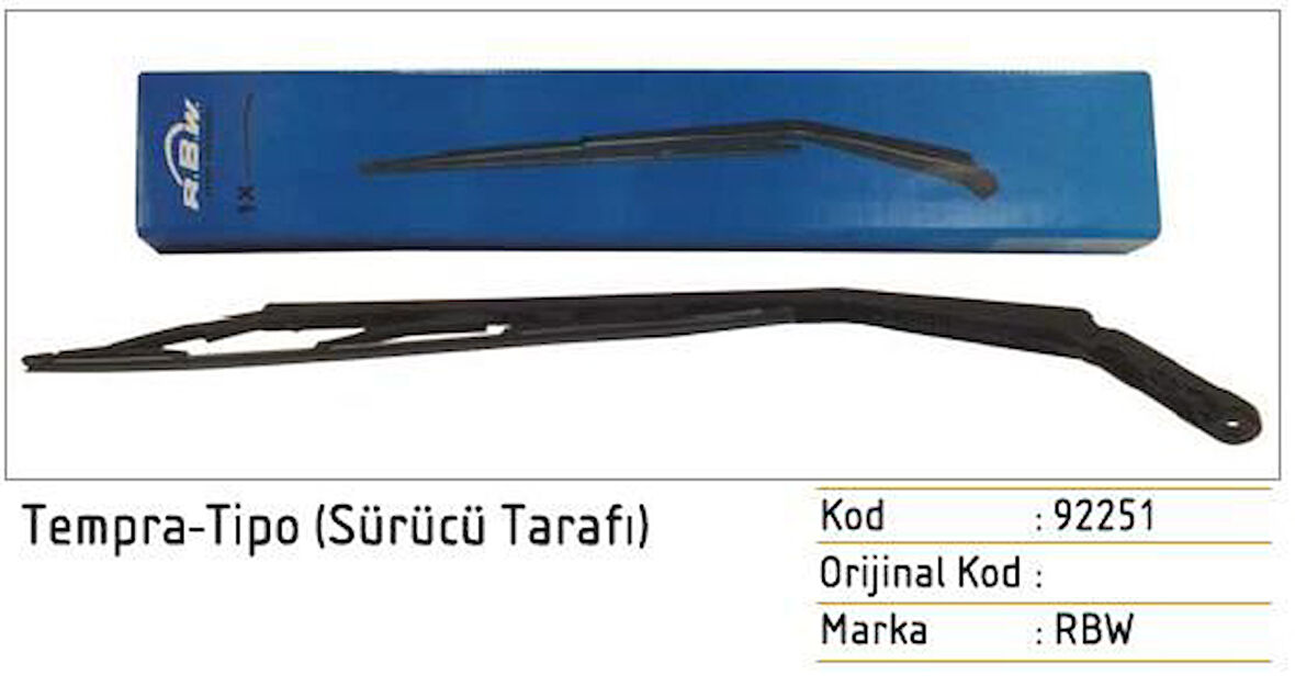 Silecek Süpürgesi (Ad) Fıat Tempra Sol  (L)