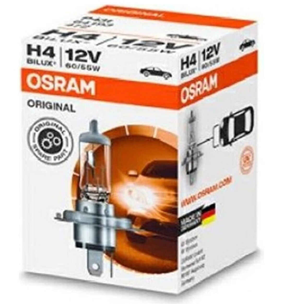 12V H4 60/55W Halojen Ampul 43T (Tırnaklı) Clasıc Seri