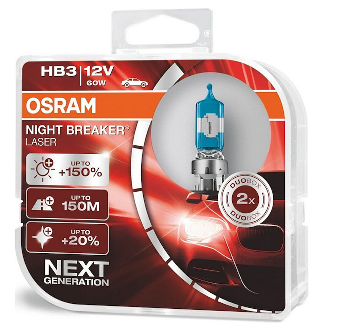 12V Ampul 60W 9005 %150 Fazla %20 Beyaz Işık Nl