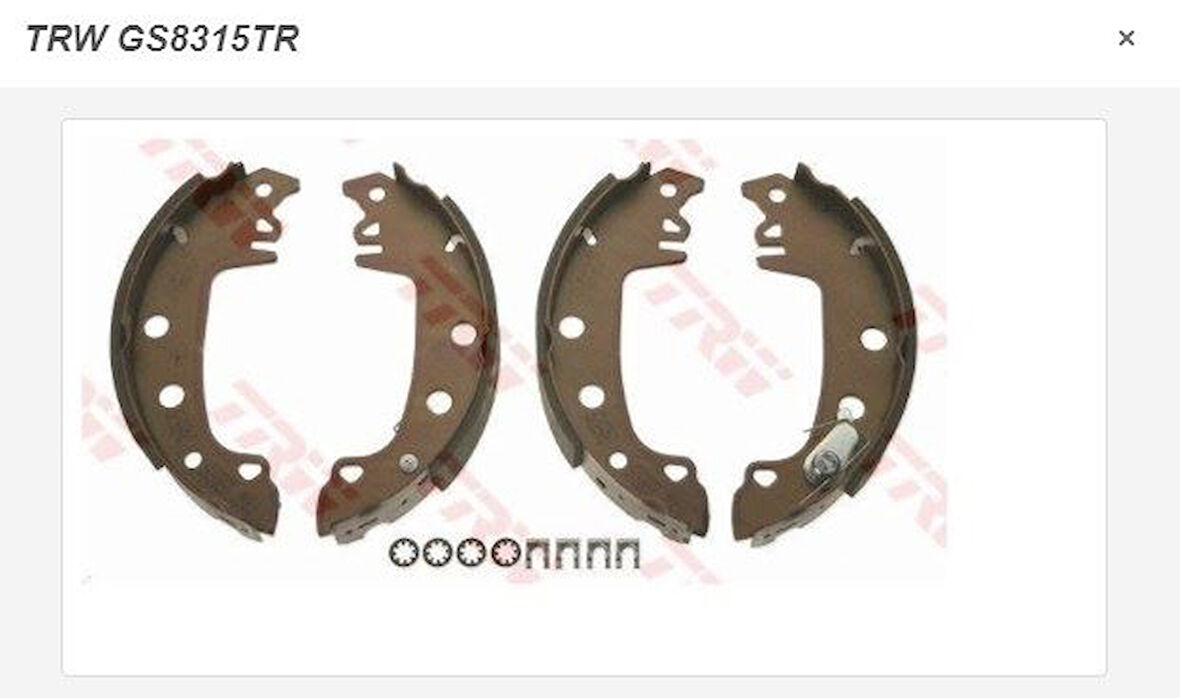 Arka Pabuçlu Fren Balatası Fıat Tofaş M131 Renault R12 (Yapıştırma)
