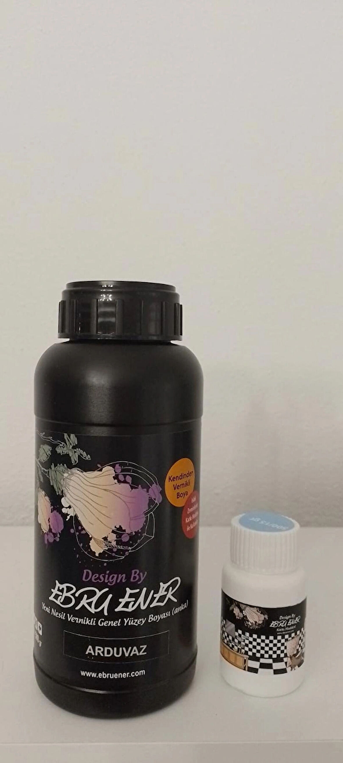 Ebru Ener Anka Vernikli Genel Yüzey Boyası Arduvaz 500 gr. ve Katkı Maddesi 15 gr.