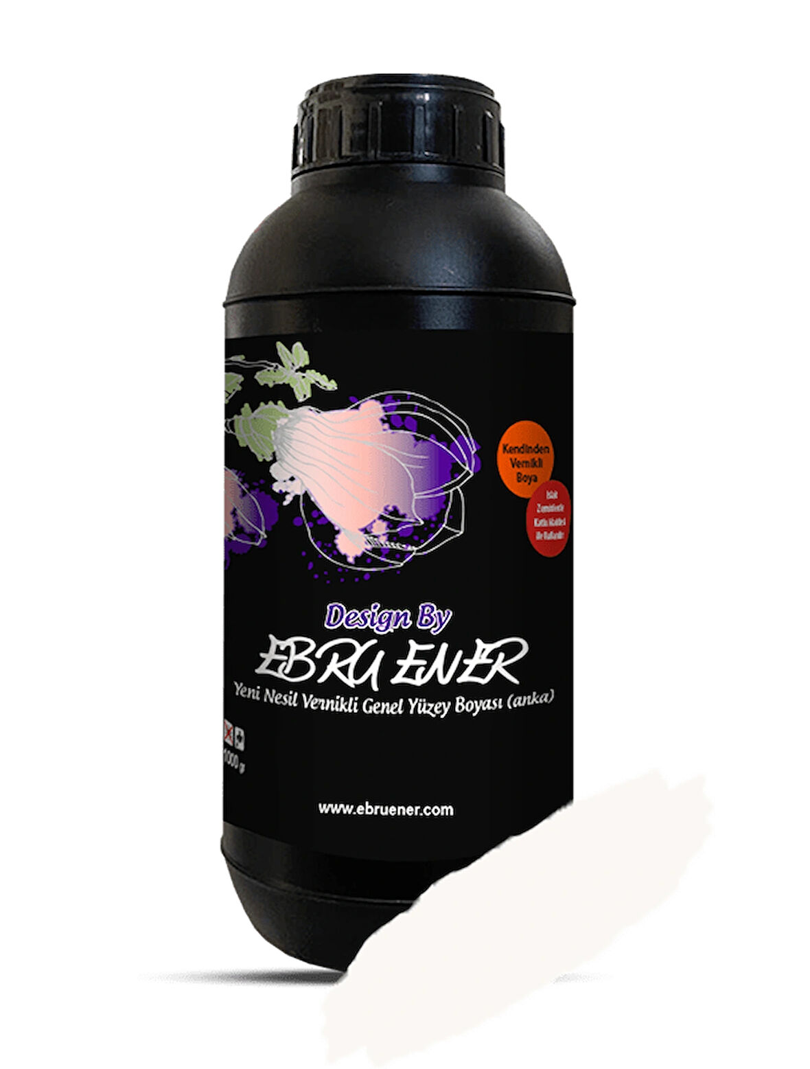 Ebru Ener Anka Vernikli Genel Yüzey Boyası Pamuk Beyaz 1 kg.