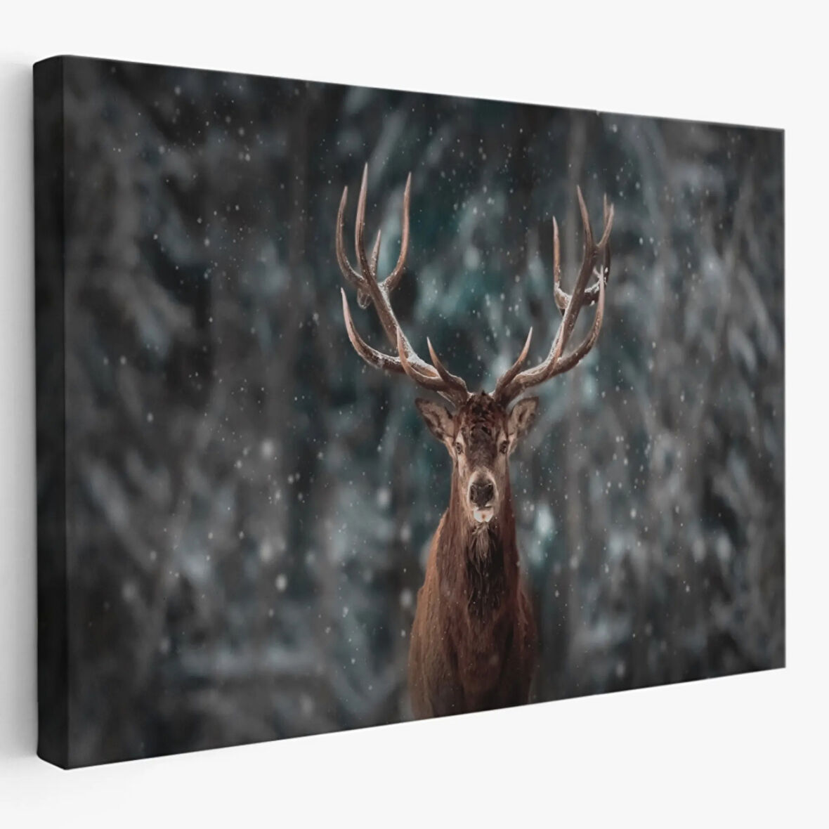 Geyik, Hayvan Temalı Dekoratif Kanvas Tablo, Duvar Dekoru 1164