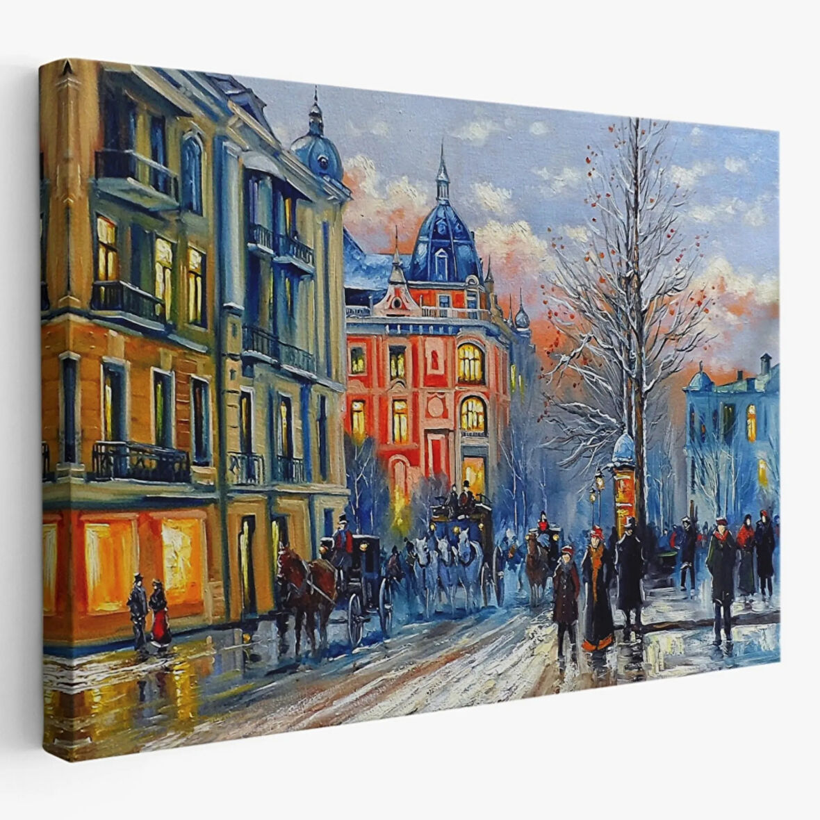 Yağlıboya Görünüm Kiev Ukranya Dekoratif Kanvas Tablo, Duvar Dekoru 3513