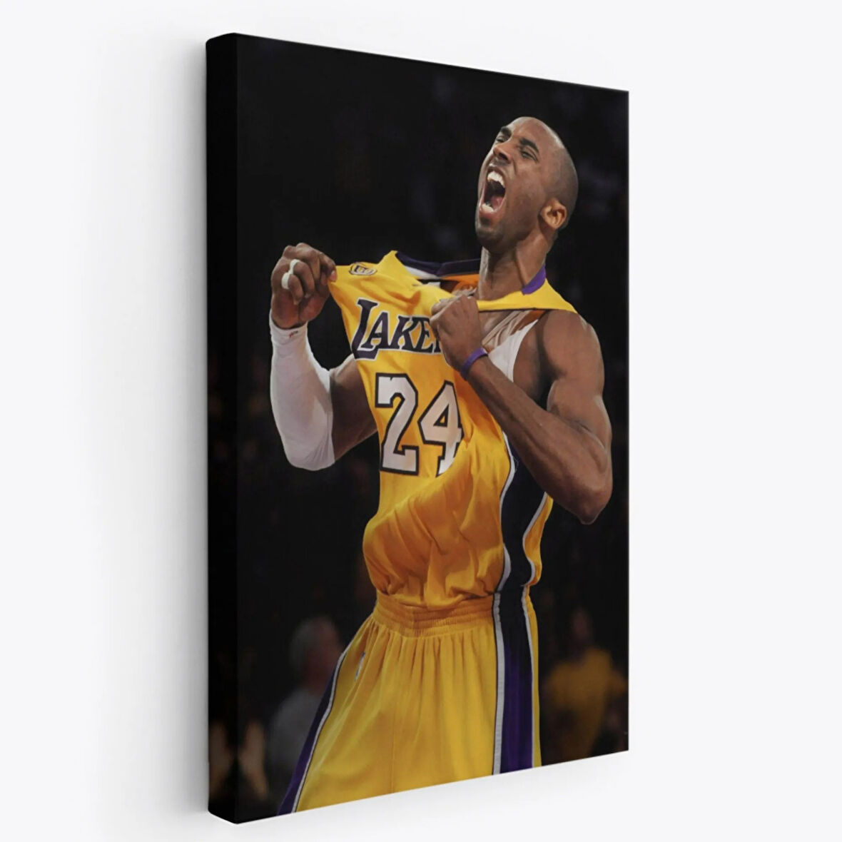 Los Angeles Lakers'ta Kobe Bryant Dekoratif Kanvas Tablo, Duvar Dekoru 5117