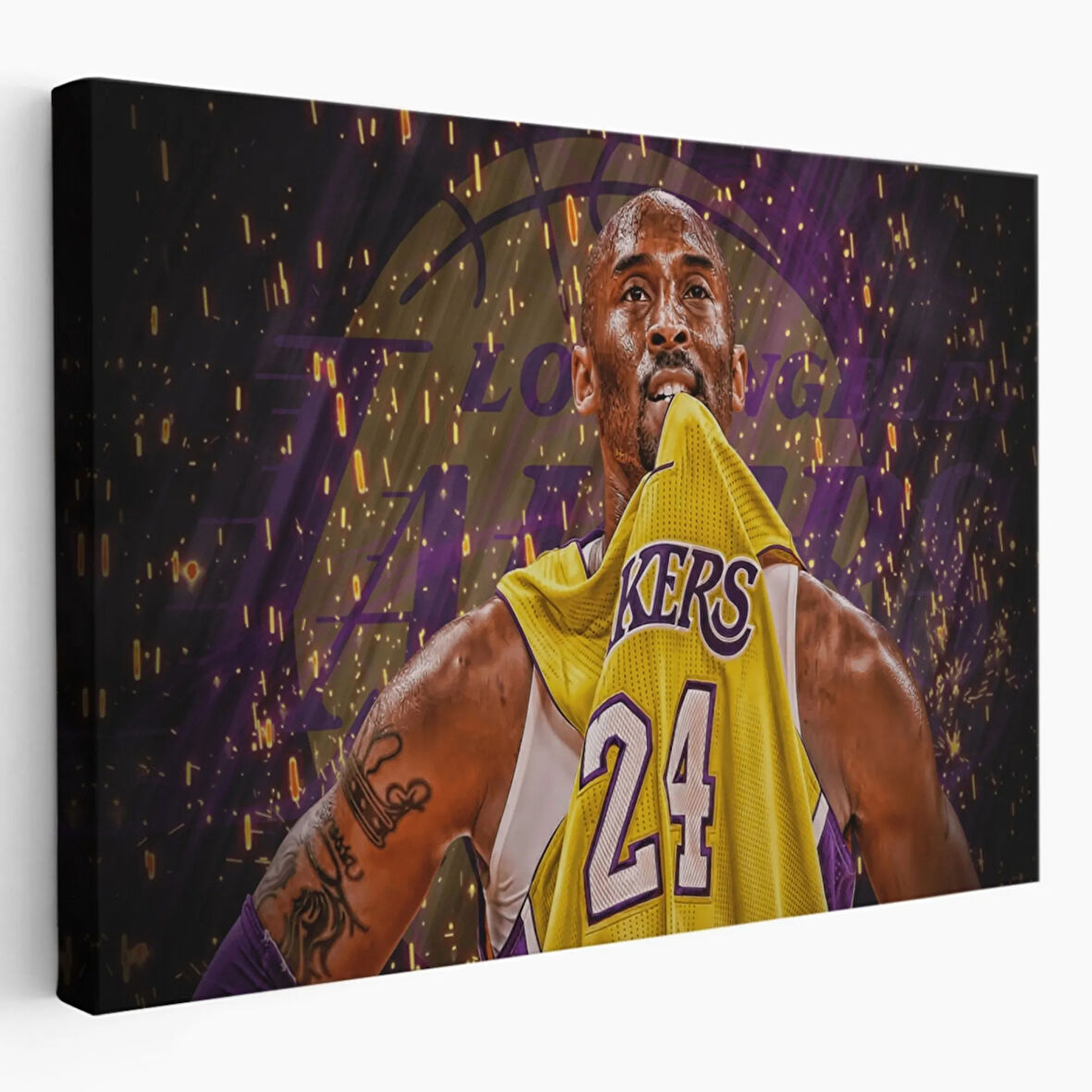 Kobe Bryant Black Mamba Lakers'ta Dekoratif Kanvas Tablo, Duvar Dekoru 5151