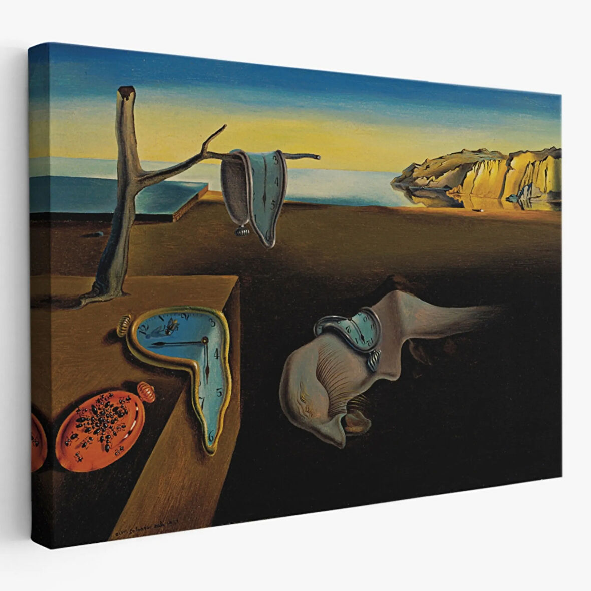 The Persistence of Memory Salvador Dali Dekoratif Kanvas Tablo, Duvar Dekoru 5168