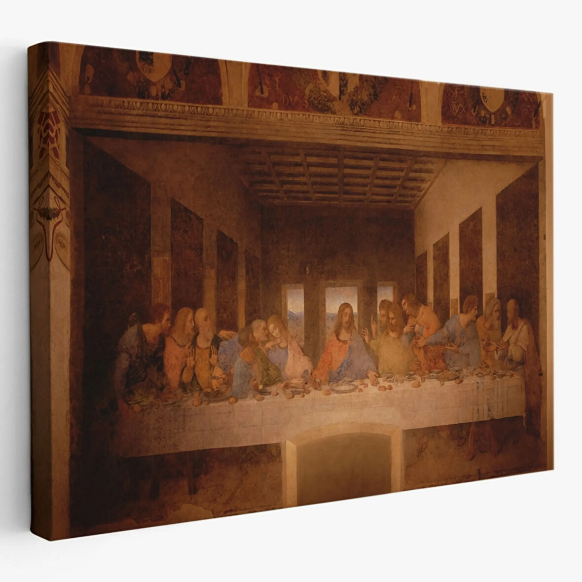 Son Akşam Yemeği Eseri Da Vinci Dekoratif Kanvas Tablo, Duvar Dekoru 5188