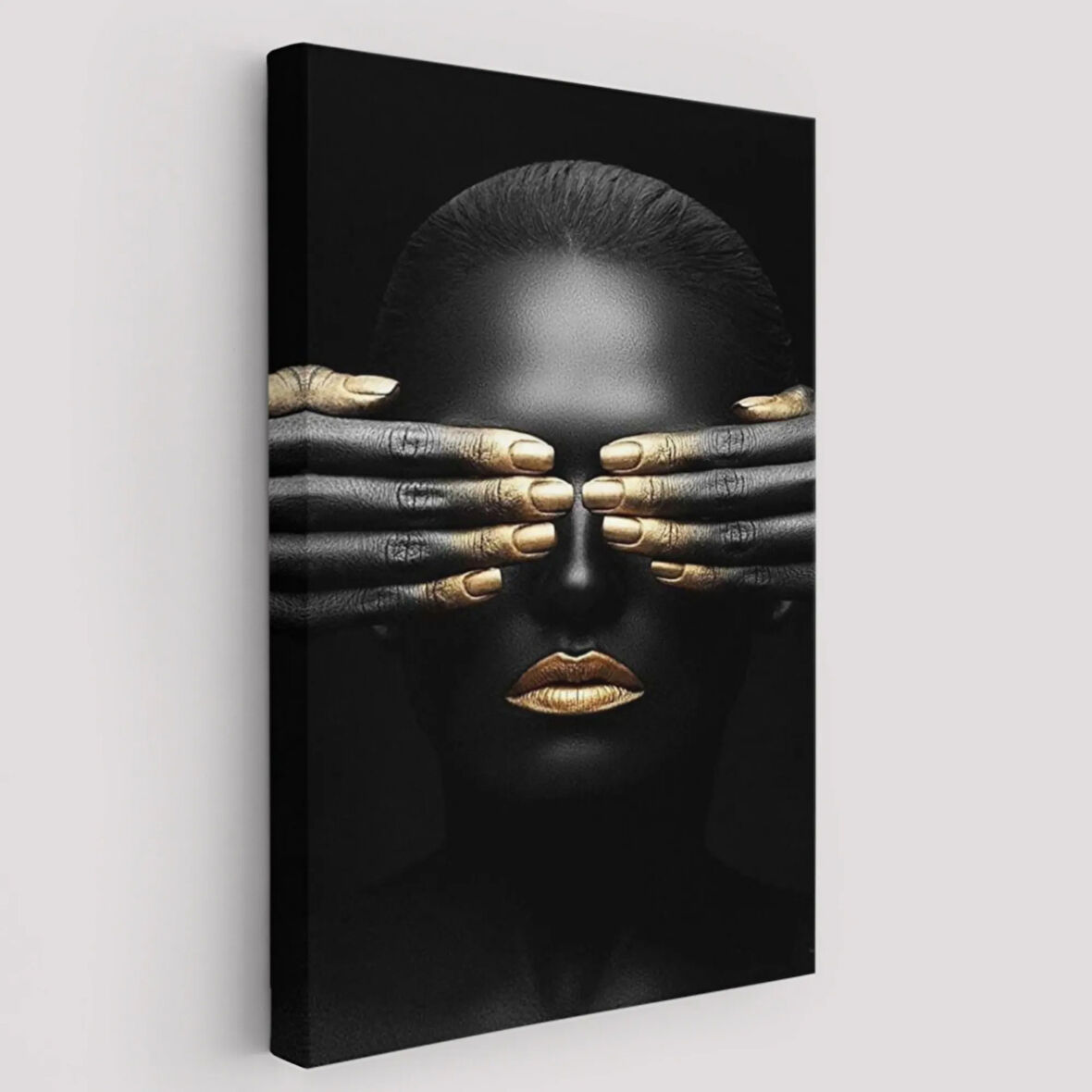 Afrikalı Kadın Afrikalı Kız Dekoratif Kanvas Tablo, Duvar Dekoru 5216