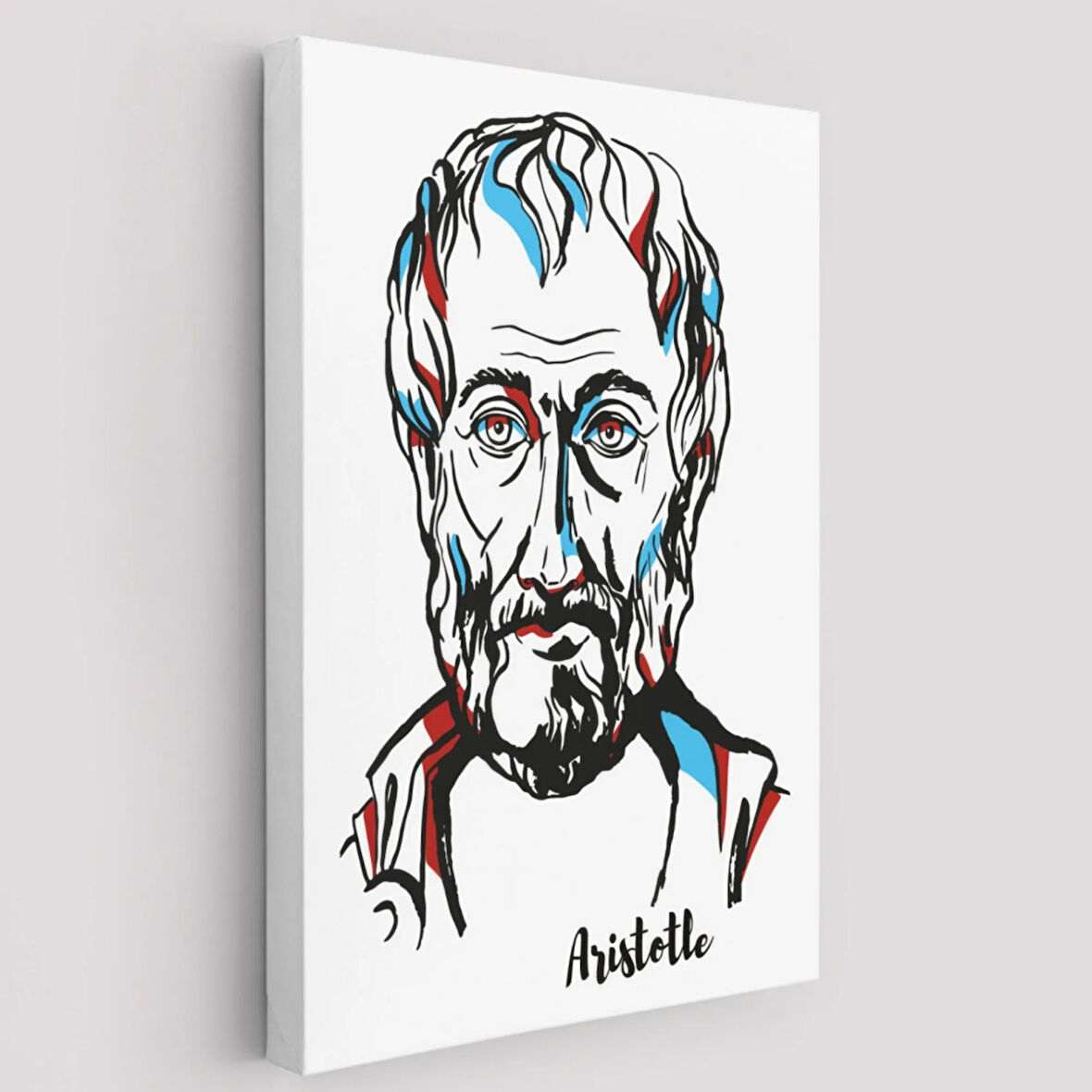 Filozof Aristoteles Dekoratif Kanvas Tablo, Duvar Dekoru 5919