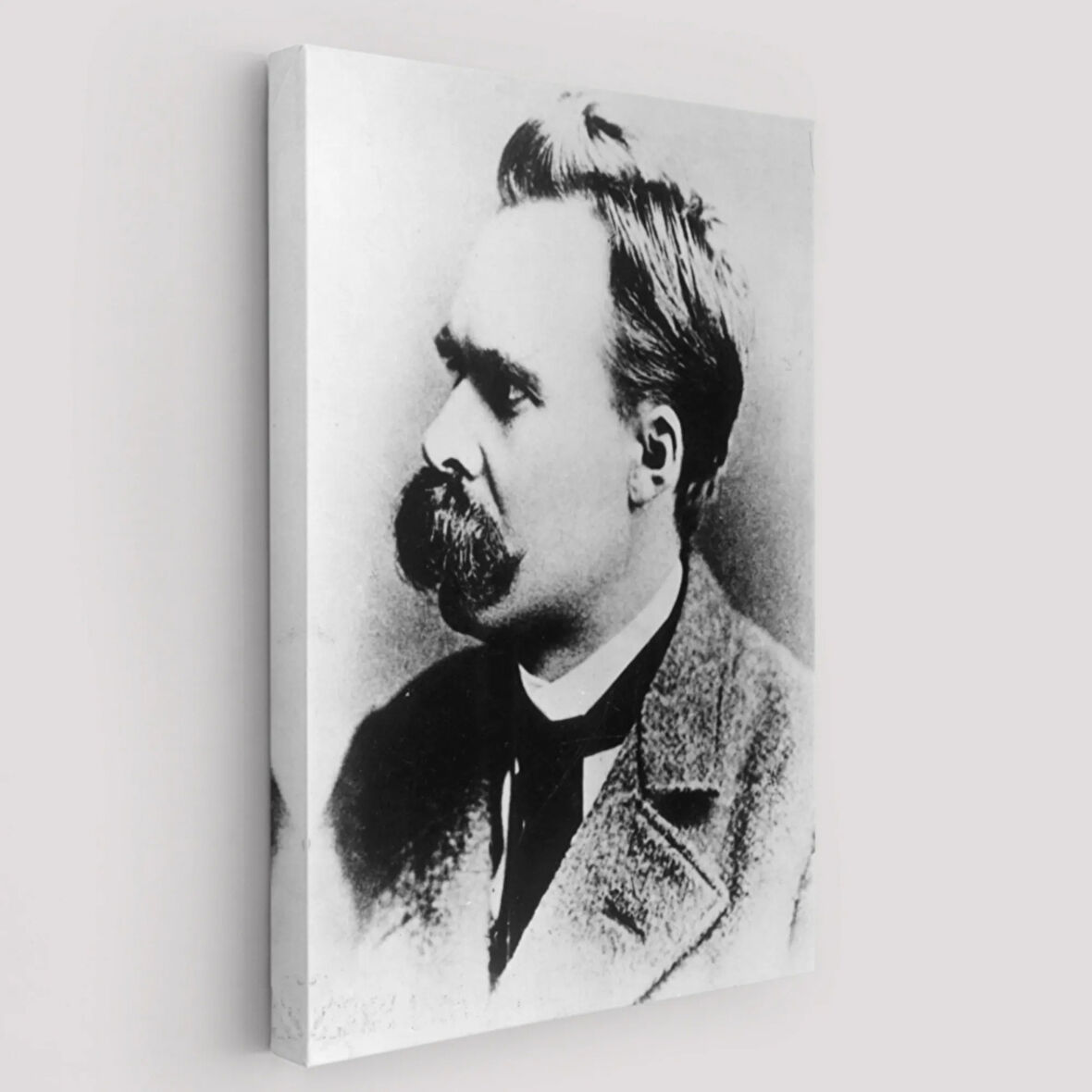 Friedrich Nietzsche Alman Filozof Siyah Beyaz Dekoratif Kanvas Tablo, Duvar Dekoru 5963