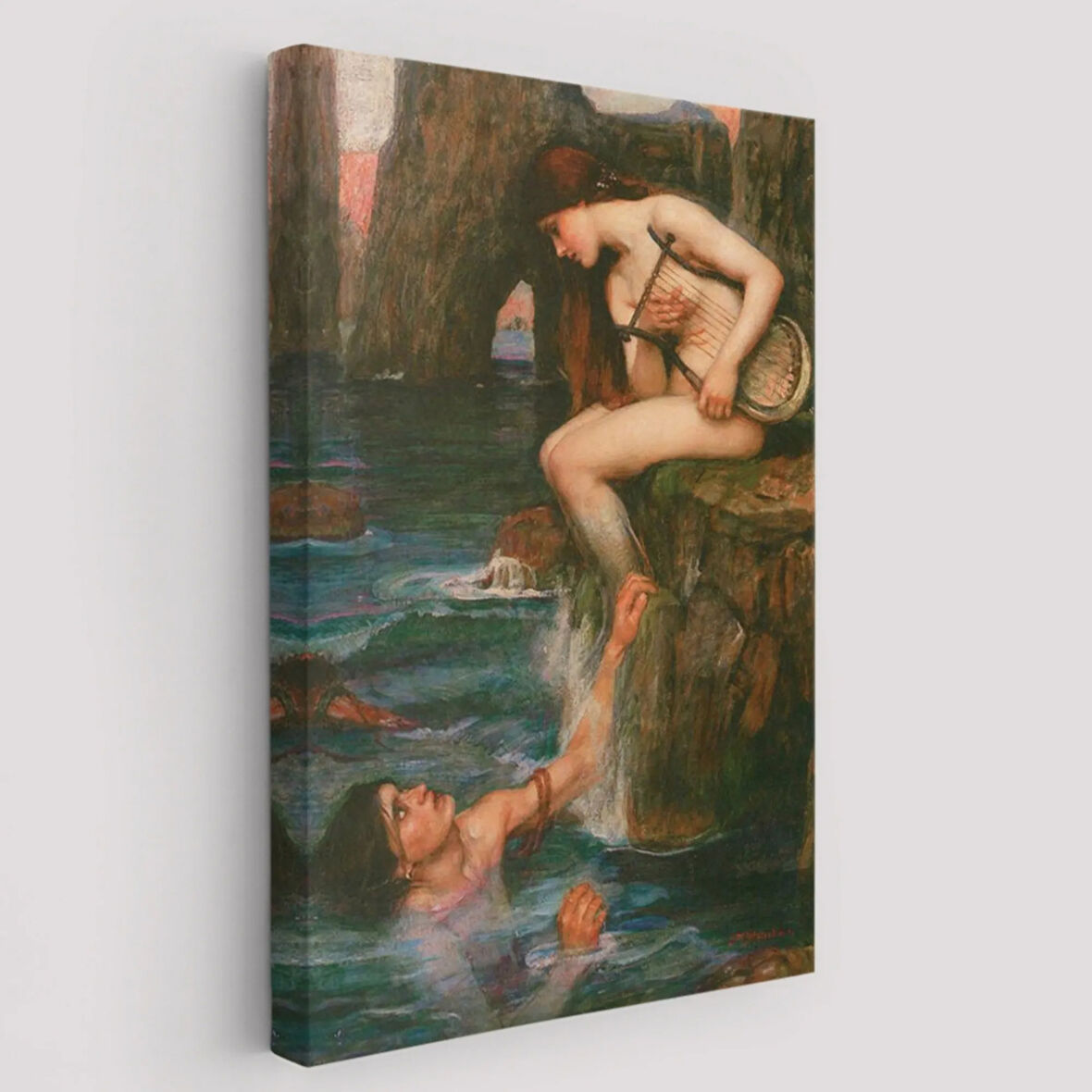 1849-1917 John William Waterhouse Ressam Dekoratif Kanvas Tablo, Duvar Dekoru 6029