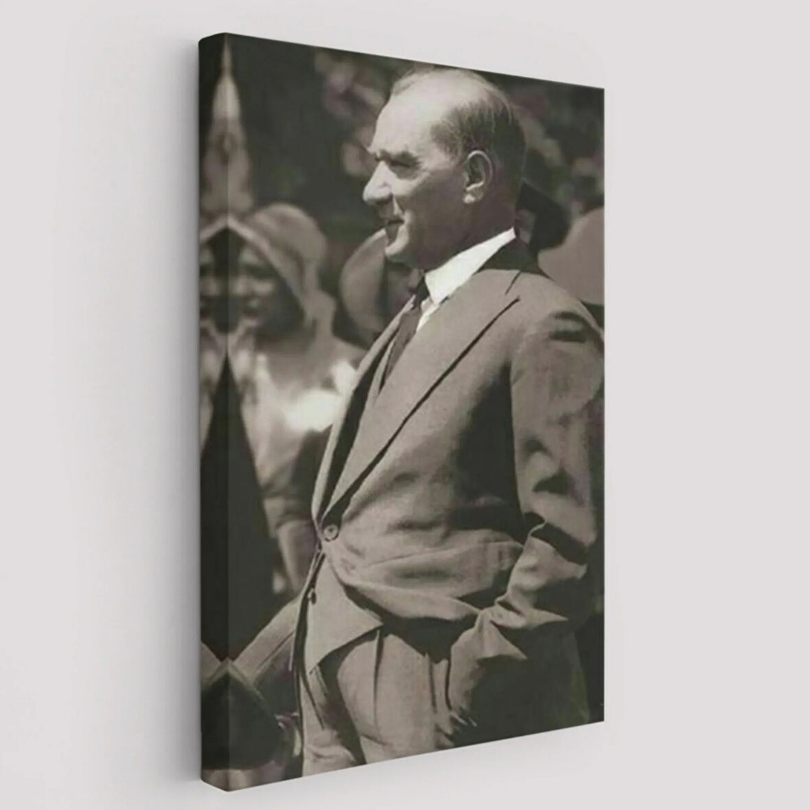 Mustafa Kemal Atatürk Dekoratif Kanvas Tablo, Duvar Dekoru 6068