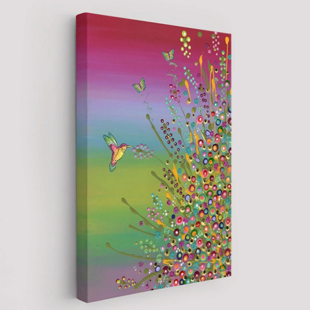 Gizli Bahçe Sanatsal Dekoratif Kanvas Tablo, Duvar Dekoru 6275