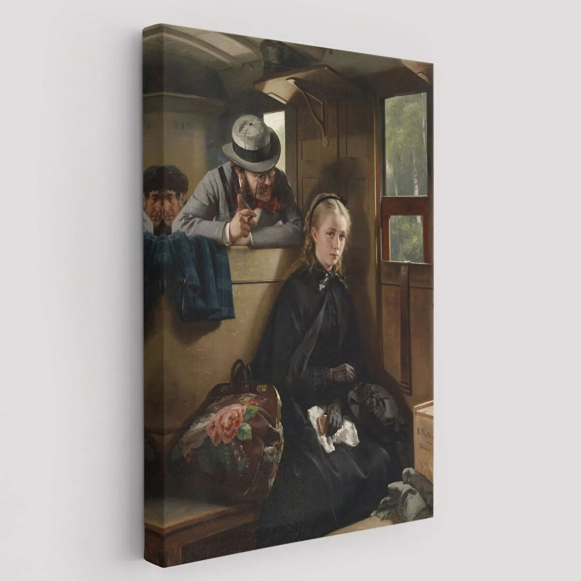 Taciz Eden Adam Eseri Berthold Woltzeien Dekoratif Kanvas Tablo, Duvar Dekoru 6365