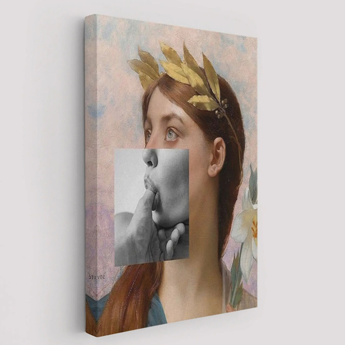 Komik, Antik Yunan Rönesans Eseri Dekoratif Kanvas Tablo, Duvar Dekoru 6366