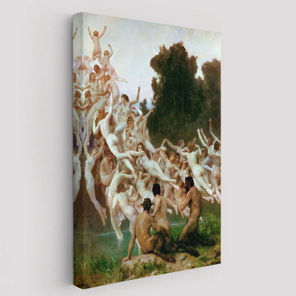 Oreads Eseri William-Adolphe Bouguereau Dekoratif Kanvas Tablo, Duvar Dekoru 6370