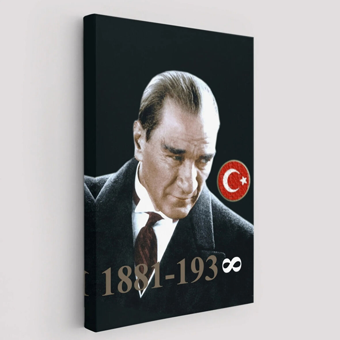 Ulu Önder Mustafa Kemal Atatürk Dekoratif Kanvas Tablo, Duvar Dekoru 6446