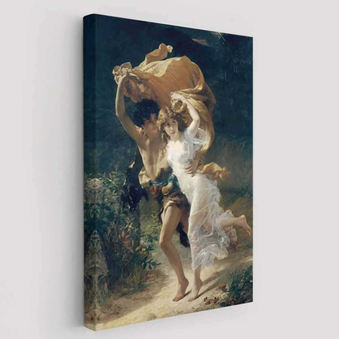 Fırtına Eseri Pierre Auguste Cot Dekoratif Kanvas Tablo, Duvar Dekoru 6476