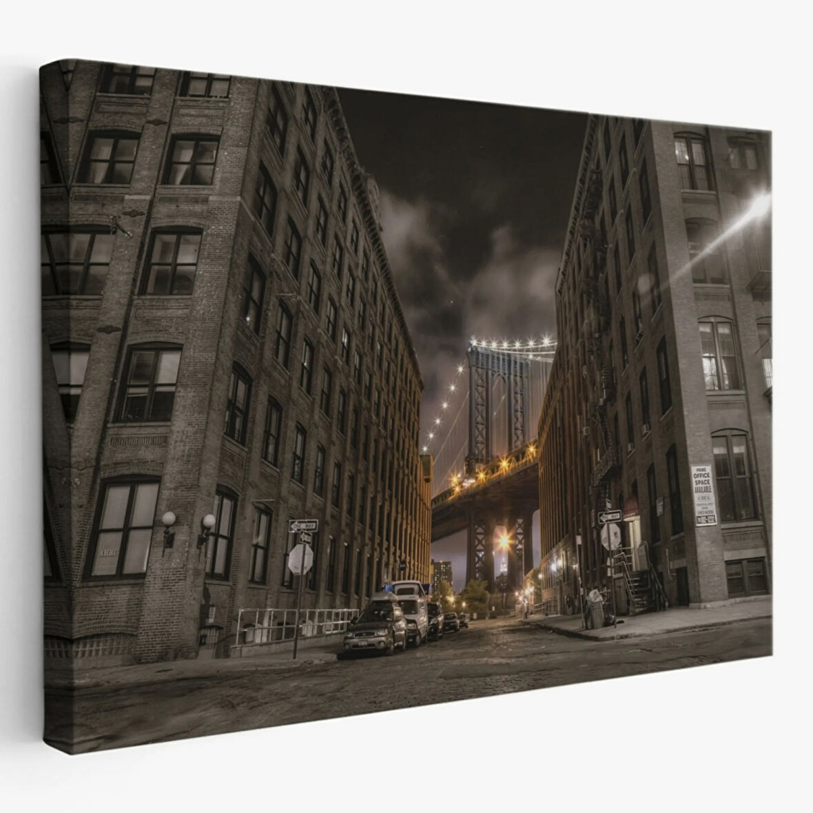 Sokak Manzarası Manhattan Dekoratif Kanvas Tablo, Duvar Dekoru 6517