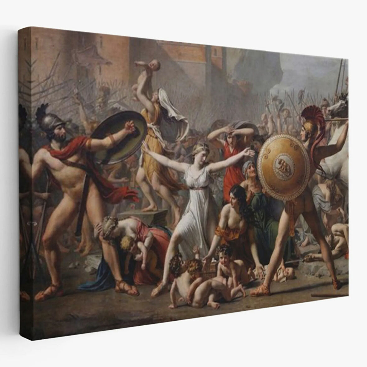 Sabineli Kadınların Müdahalesi Antik Roma Dekoratif Kanvas Tablo, Duvar Dekoru 6550