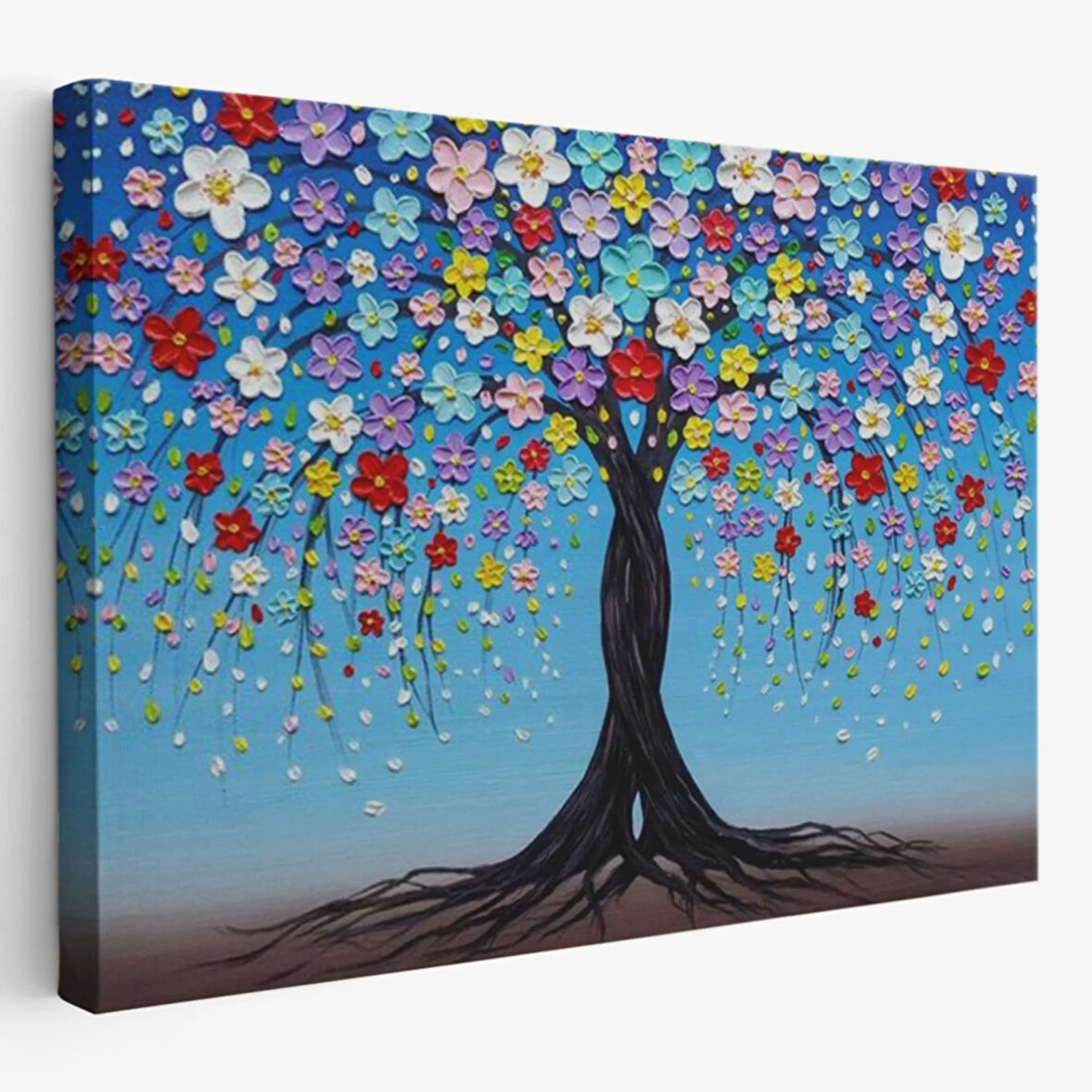 Çiçek Senfonisi Dekoratif Kanvas Tablo, Duvar Dekoru 6567