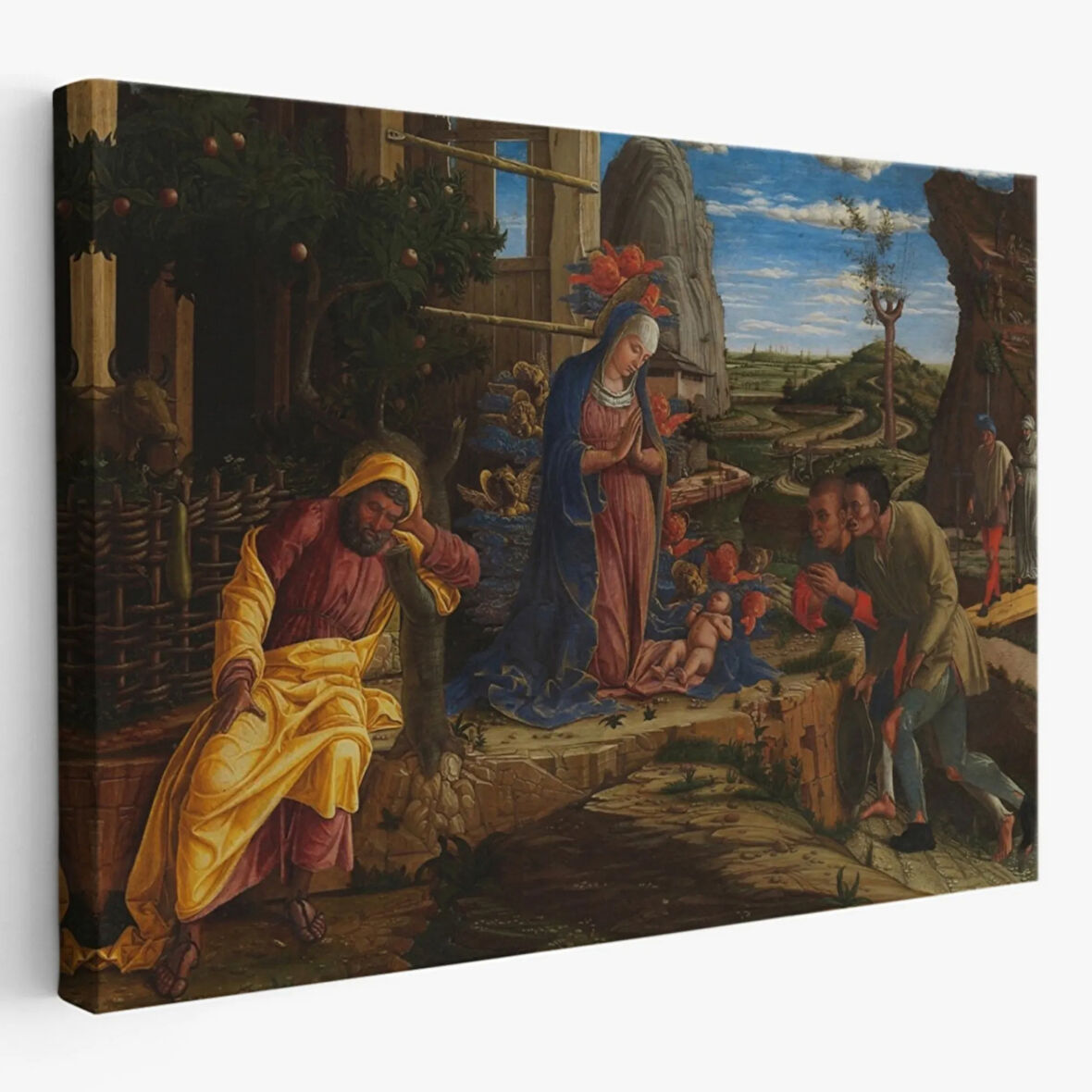 Çobanların Hayranlığı Eseri Andrea Mantegna Dekoratif Kanvas Tablo, Duvar Dekoru 6590