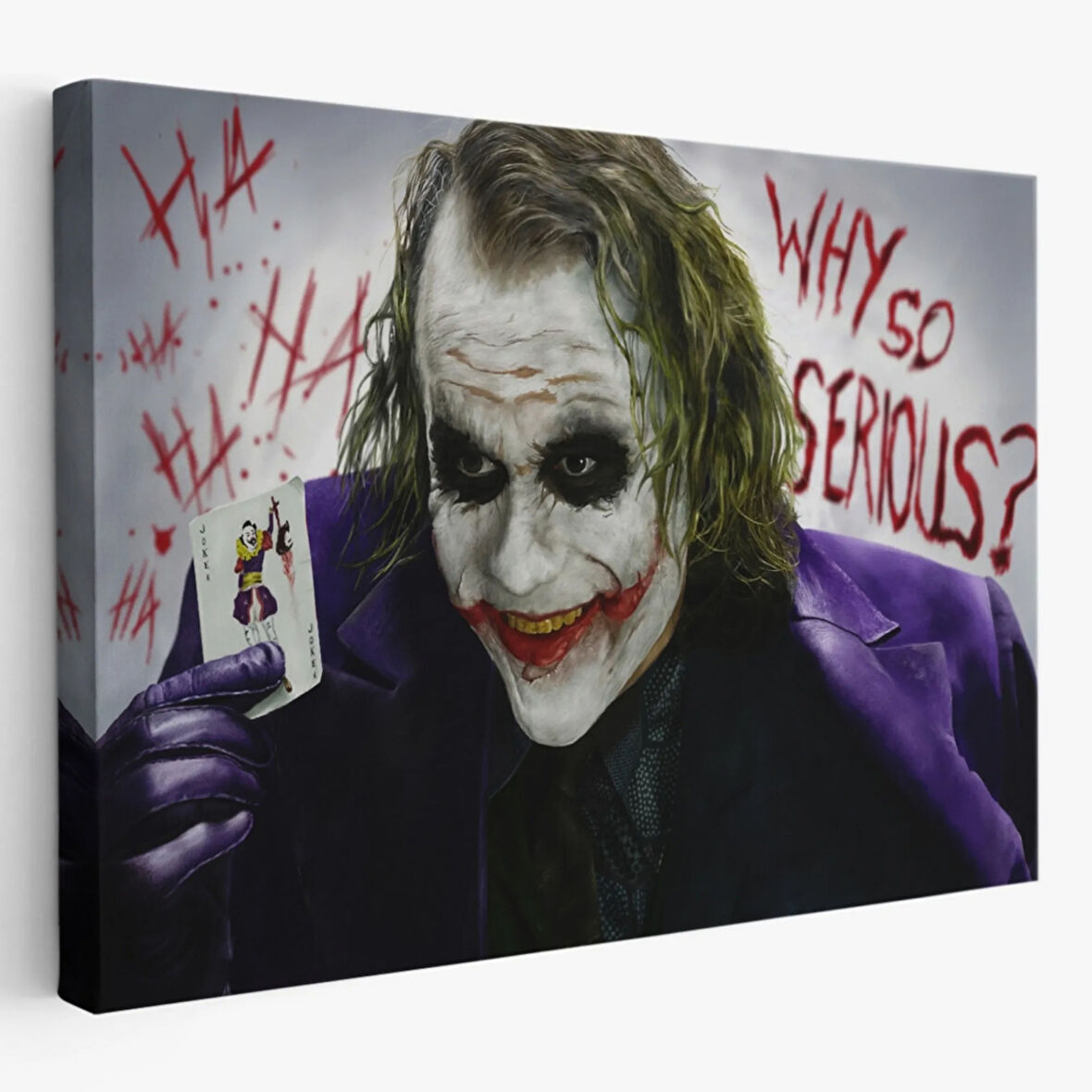 Why So Serious Joker Dekoratif Kanvas Tablo, Duvar Dekoru 6618