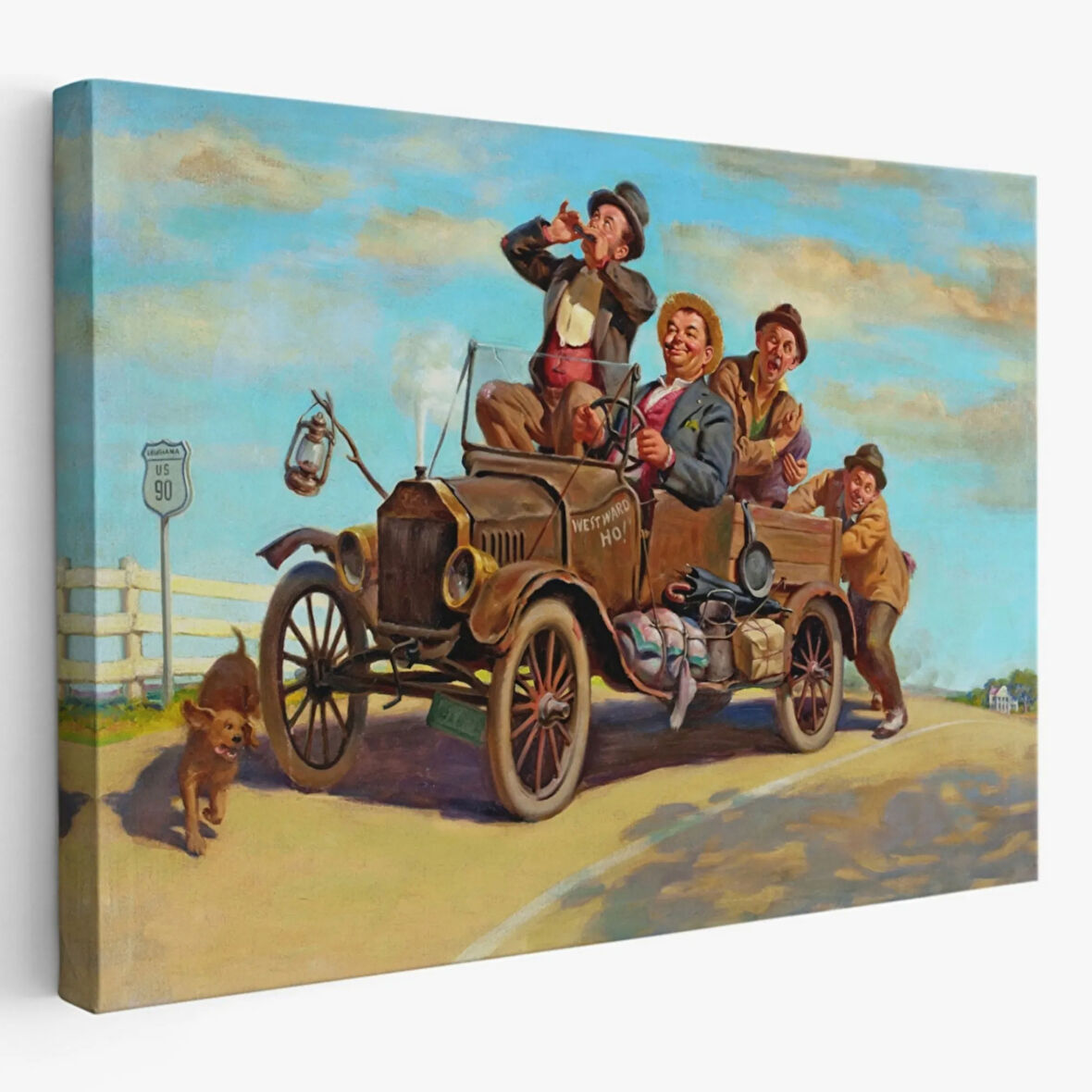 Westward Ho Brothers II Film Dekoratif Kanvas Tablo, Duvar Dekoru 6630