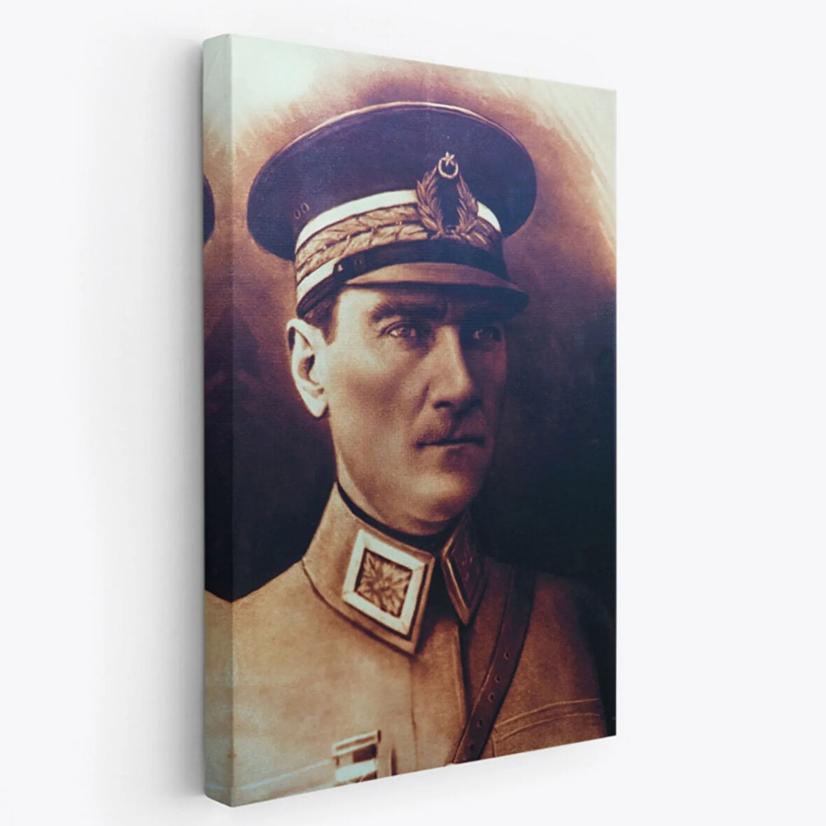 Mustafa Kemal Atatürk Portresi Dekoratif Kanvas Tablo, Duvar Dekoru CÖ66