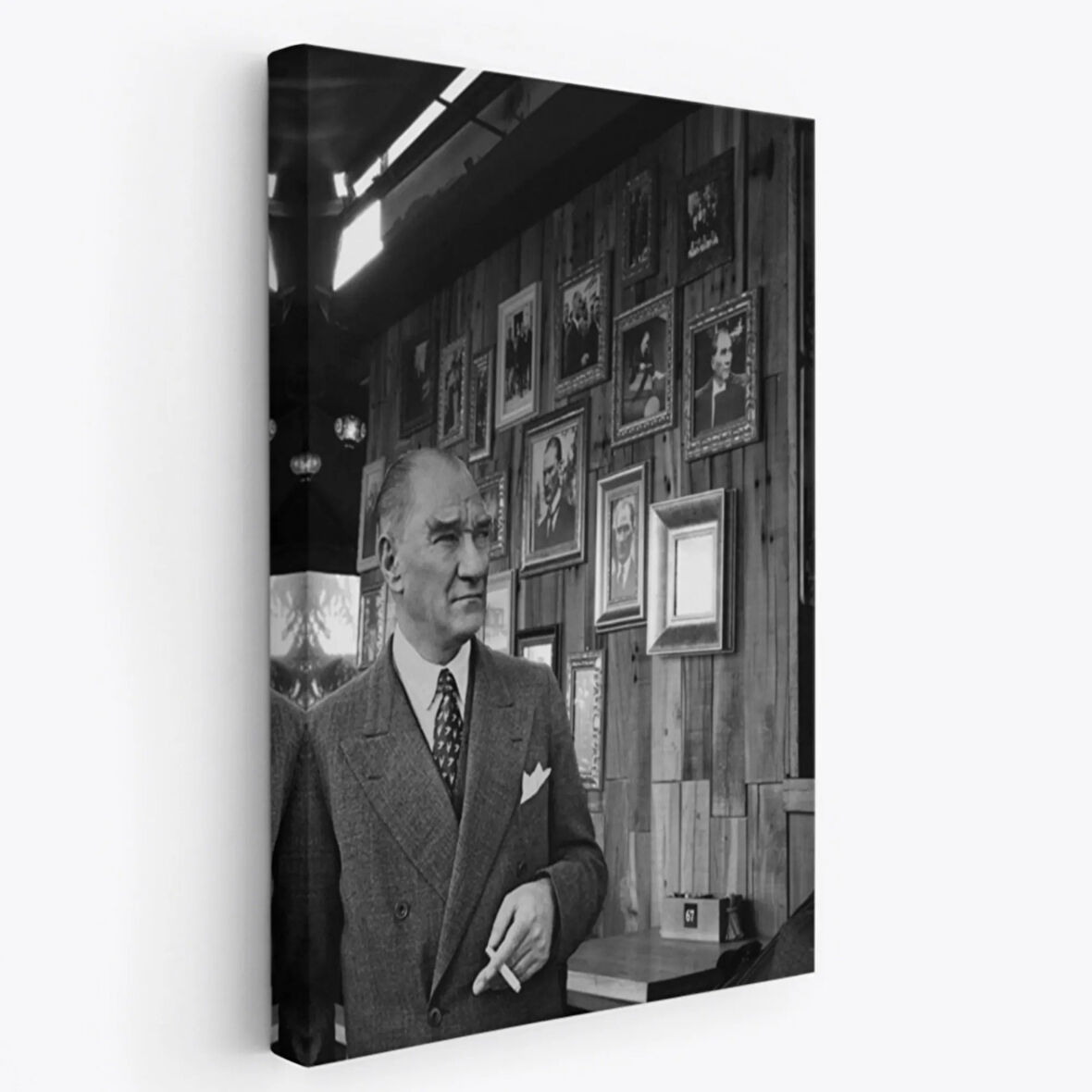 Mustafa Kemal Atatürk Portresi Dekoratif Kanvas Tablo, Duvar Dekoru FK135