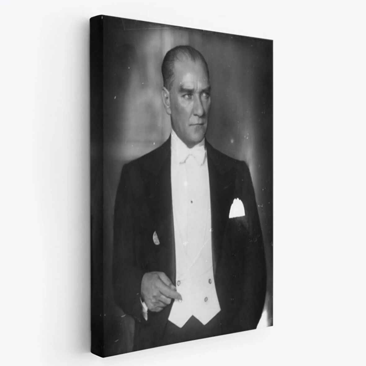 Mustafa Kemal Atatürk Portresi Dekoratif Kanvas Tablo, Duvar Dekoru FÖ139